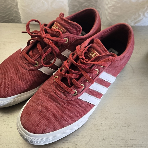 adidas Other - Adidas Burgundy Sneakers with White Accents